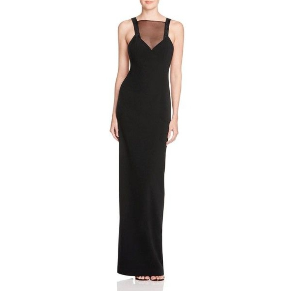 NWT AQ/AQ "Celia" Illusion Inset Gown Maxi…